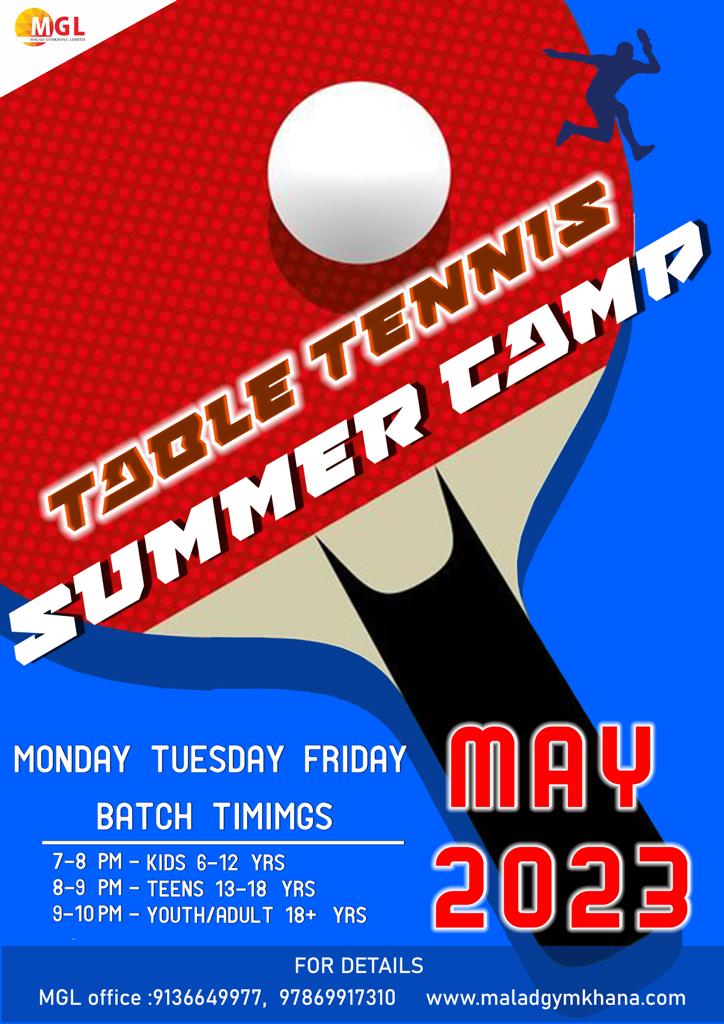 Table Tennis Summer Camp
